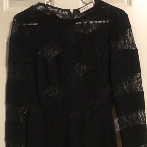 Sandro black lace dress